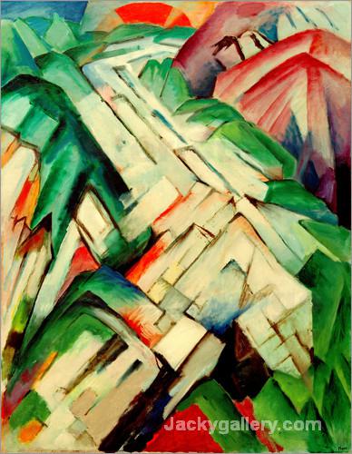 The Stony Path by Franz Marc paintings reproduction